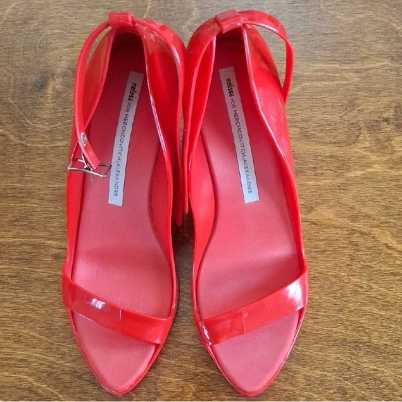 Melissa + Alexandre Herchcovitch Cherry Red Sandals - Picture 6 of 6